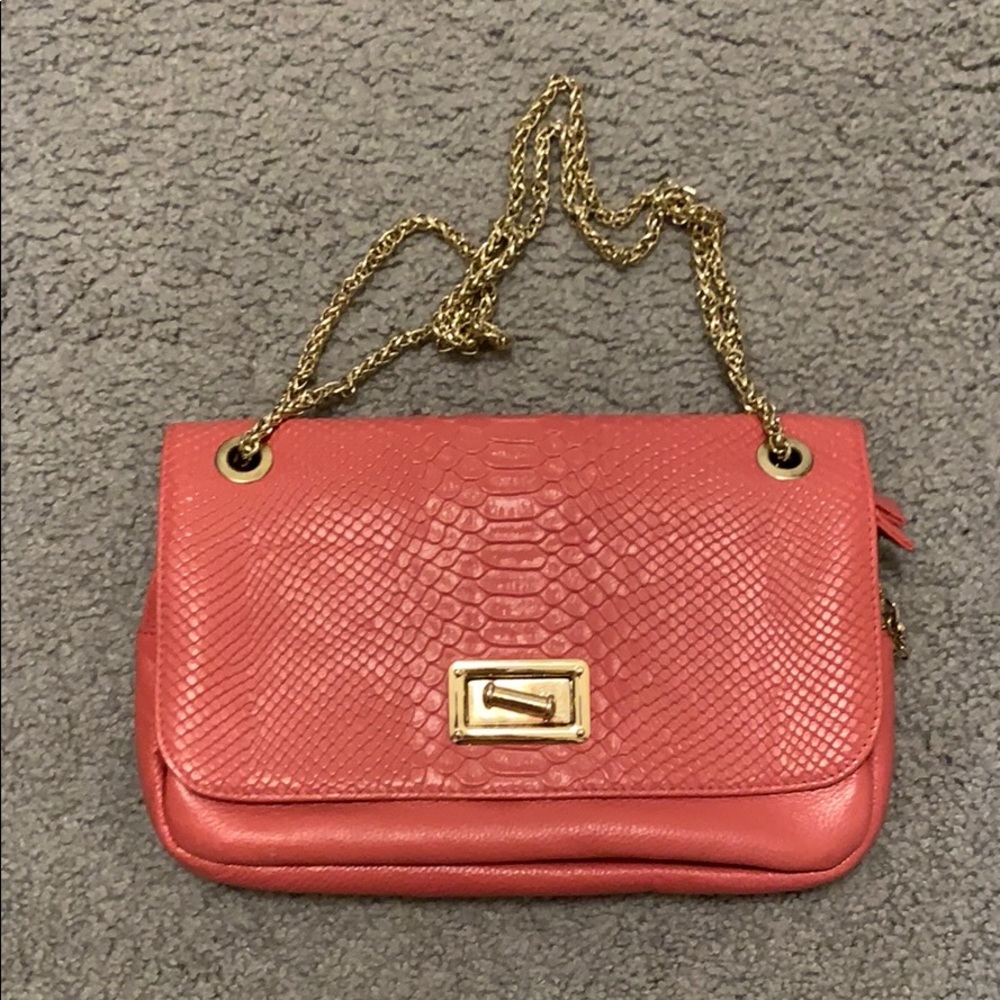 Classic flap bag in dusty pink